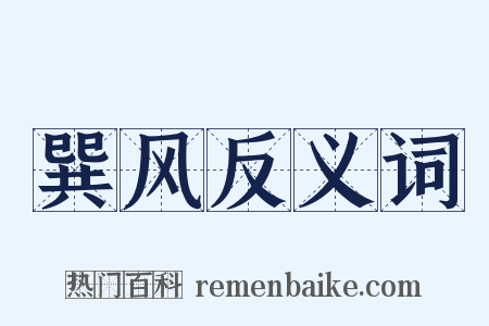 巽风反义词是什么意思的图片